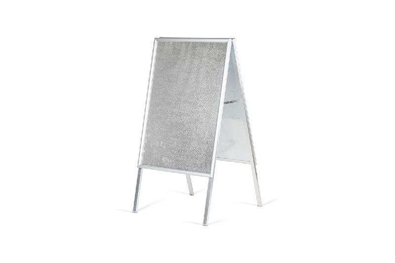 Kundenstopper A2 25 mm mit Stahlrückwand