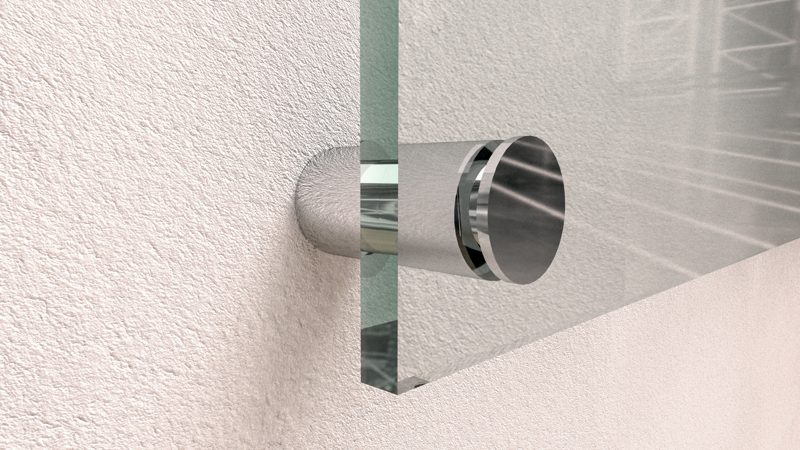 Abstandhalter Messing verchromt 13 × 19