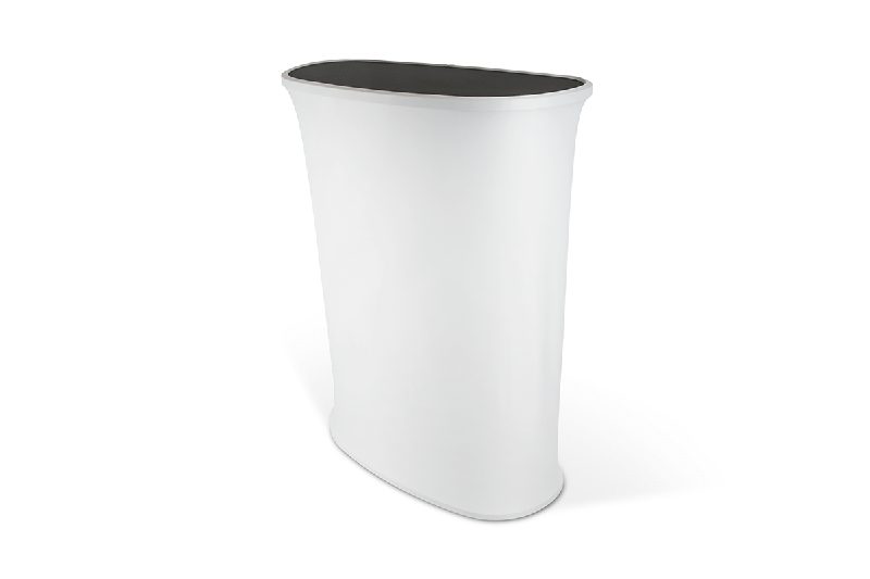 Textiltheke lang oval