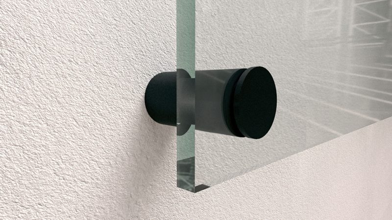 Abstandhalter Aluminium schwarz 13 × 25