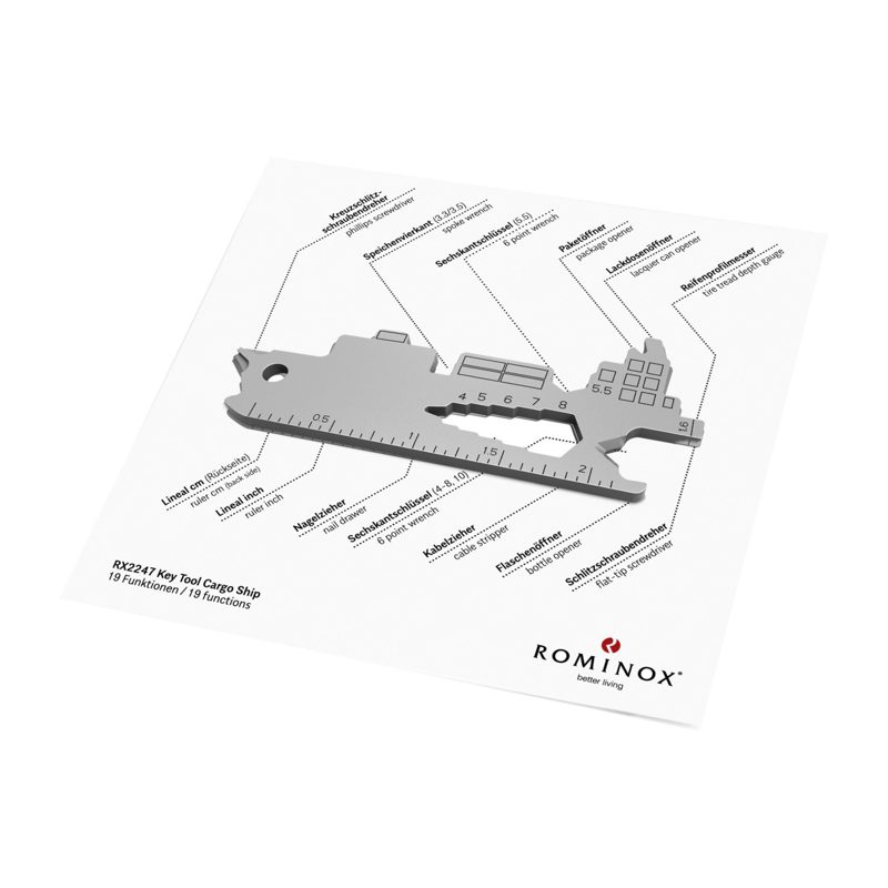 ROMINOX® Key Tool // Cargo Ship - 19 functions (Containerschiff) – weitere Ansicht