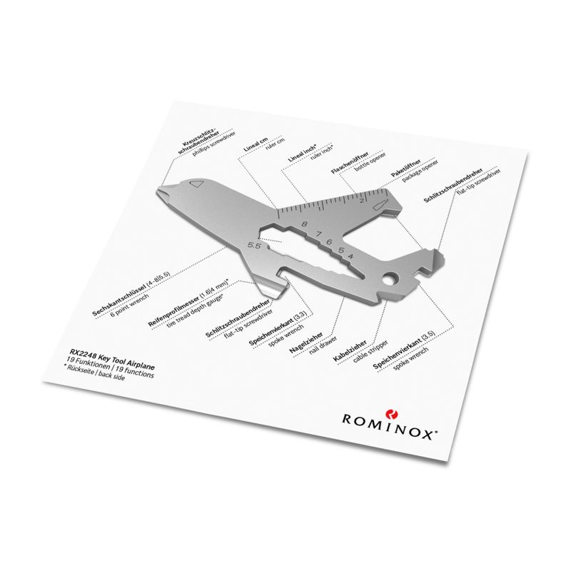 ROMINOX® Key Tool // Airplane - 19 functions (Flugzeug) – weitere Ansicht