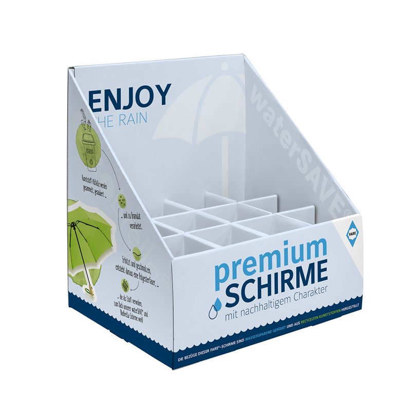 FARE®-Taschenschirm-Display S unbefüllt